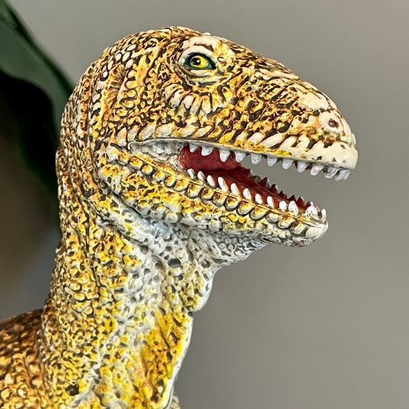 Vintage Large Dinosaur Toy Dino Dromaeosaurids Figure Velociraptor Deinonychus - Picture 5 of 16